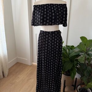 Earthbound crop top matching skirt